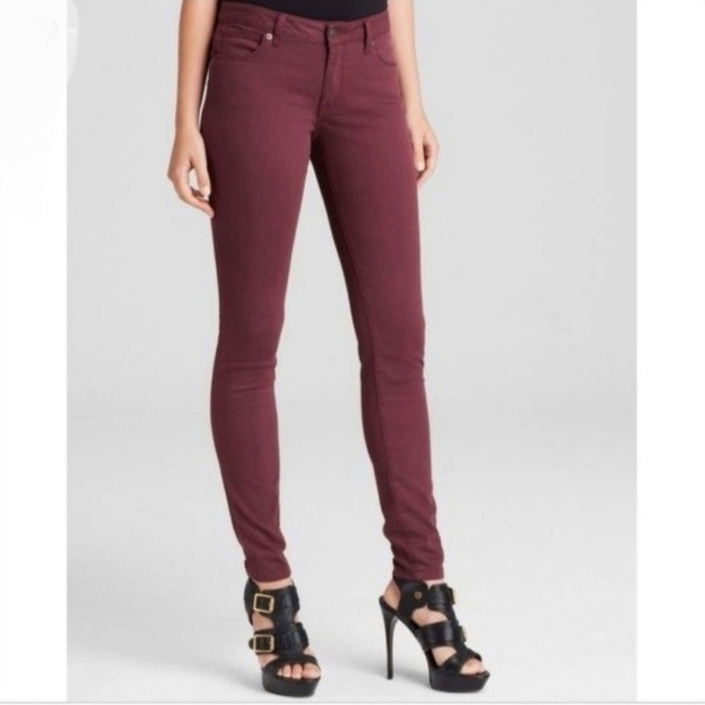 Burberry Brit Kensington Skinny Lowrise Jeans Sz 6 Plum